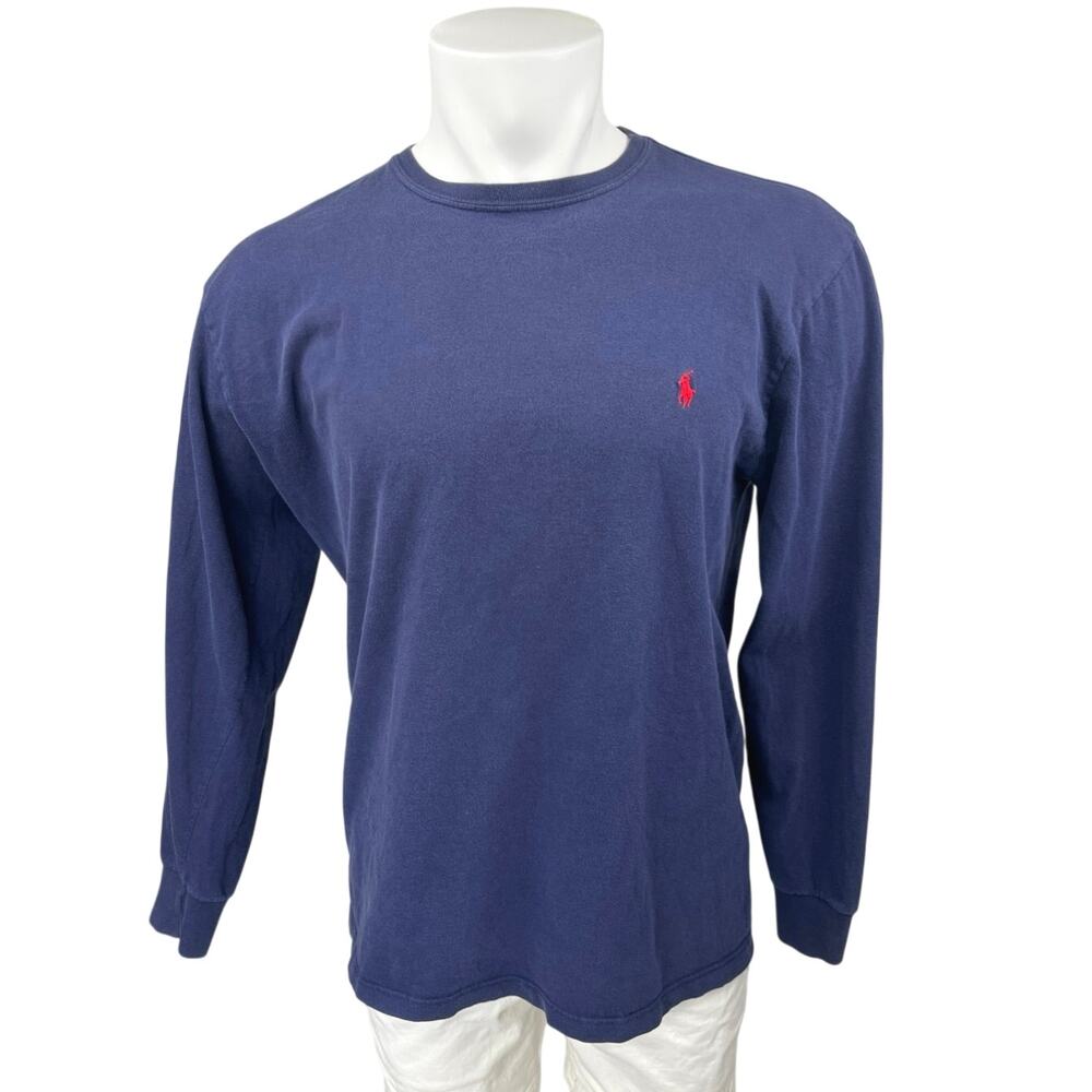 Polo Ralph Lauren Men's Blue Long Sleeve Crew Neck Sweatshirt Sweater Top Size M